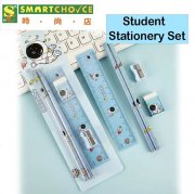 學生文具組(可愛卡通學校辦公書寫學生文具)(5 件套鉛筆套裝削鉛筆機橡皮擦尺兒童套裝) 學生文具組(可愛卡通學校辦公書寫學生文具)(5 件套鉛筆套裝削鉛筆機橡皮擦尺兒童套裝)
