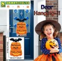 萬聖節牆壁裝飾 + 門掛裝飾(兩個南瓜和一隻蝙蝠)(Trick or Treat 標誌)(家庭派對室內和室外裝飾) 萬聖節牆壁裝飾 + 門掛裝飾(兩個南瓜和一隻蝙蝠)(Trick or Treat 標誌)(家庭派對室內和室外裝飾)